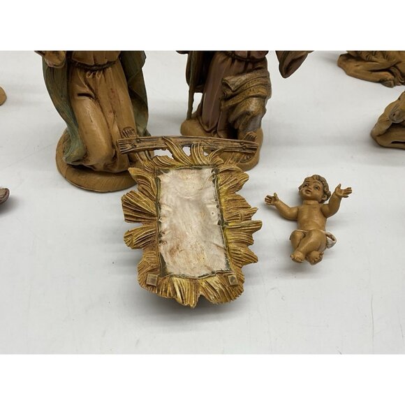 1983 Fontanini Depose Italy Nativity Figurines W/Spider Mark 5" Set of 17 VTG - Picture 5 of 16